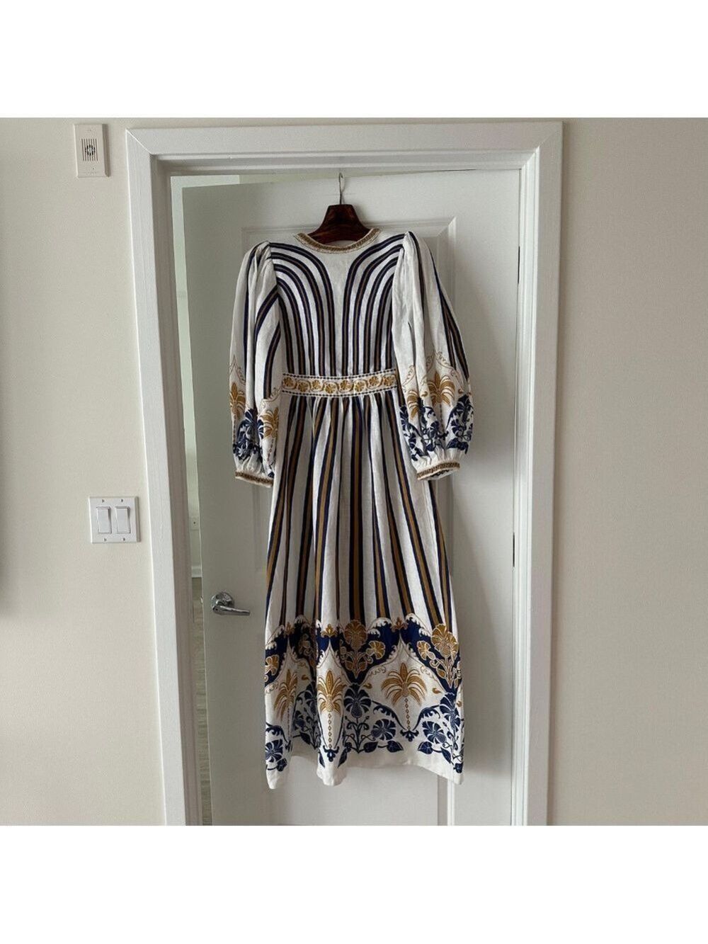 Farm Rio Off-White Pineapple Deco Maxi Dress - Picture 10 of 10